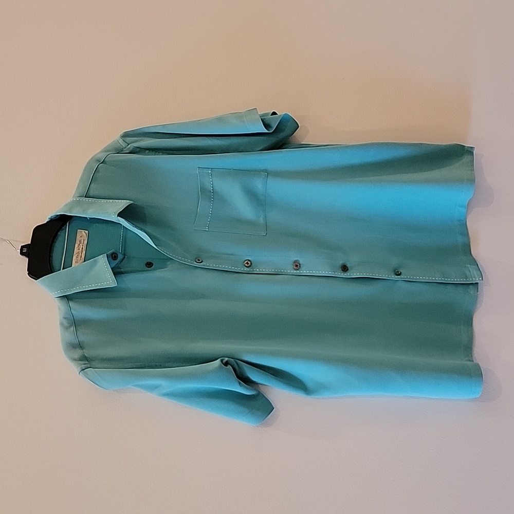 Mens short sleeve button down